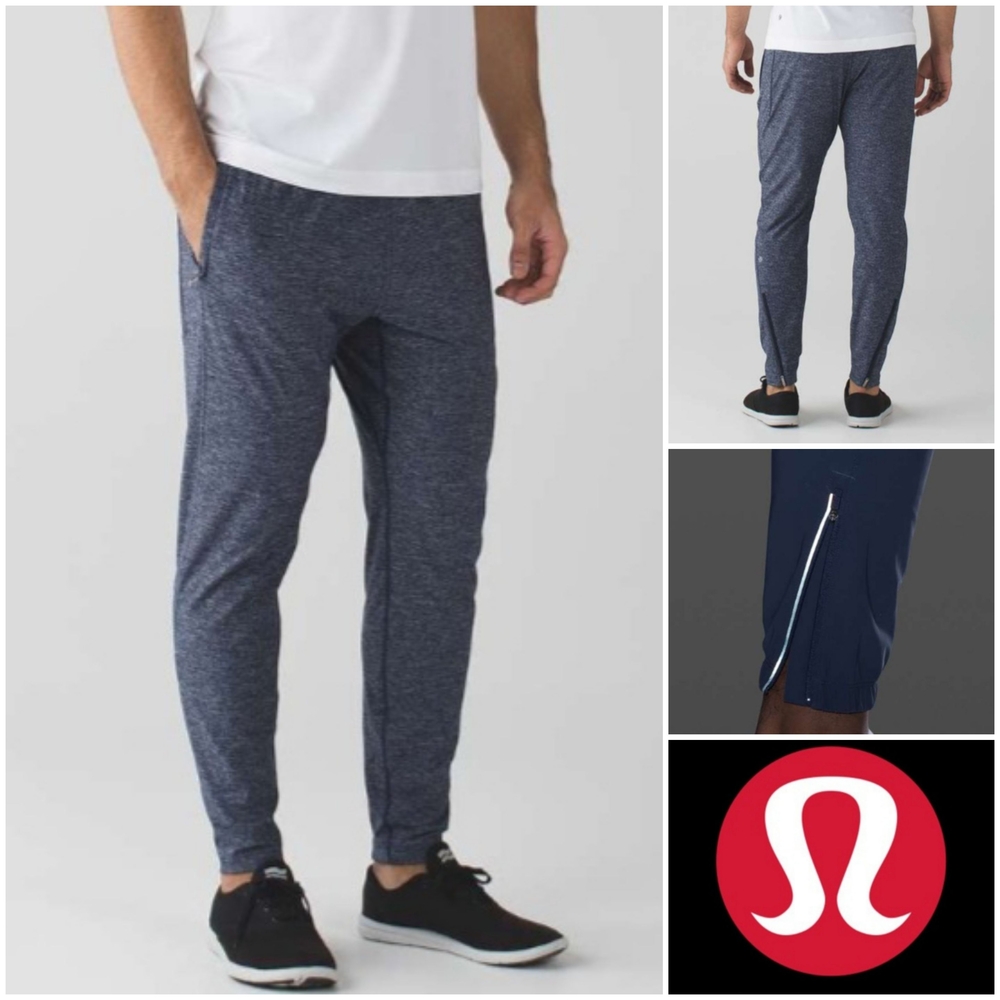 lululemon athletica Men's Surge Pant Heathered Deep Navy Joggers Sz XL